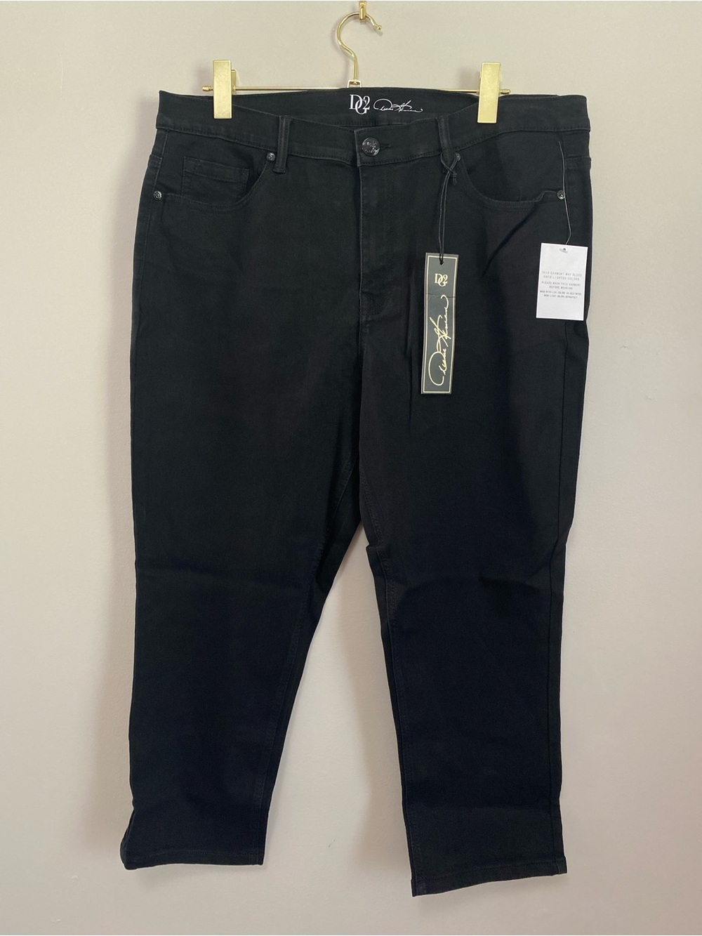 DG2 by Diane Gilman Jean 16W Cropped Ankle Goth Grunge Classic Biker Edgy NWT